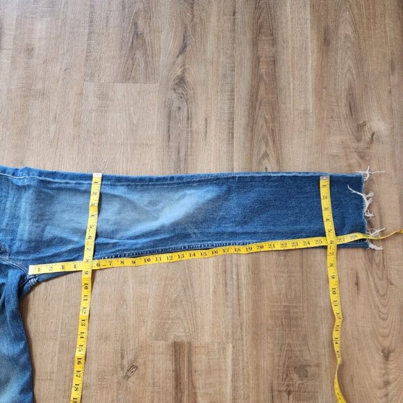 Mother Superior High Waisted Rider Skimp, Straight Leg Raw Hem - Picture 5 of 8